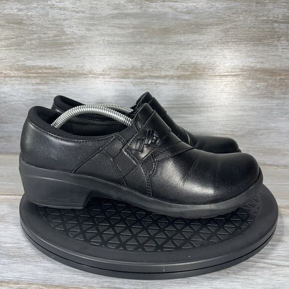 Clarks Women's Angie Pearl Black Leather Slip On Shoes Size 9 - Picture 3 of 8